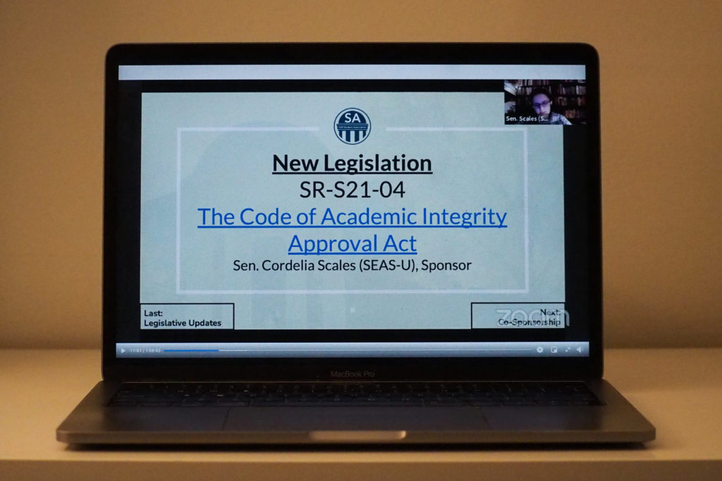 SA Sen. Cordelia Scales, SEAS-U and the sponsor of The Code of Academic Integrity Approval Act, said the updates clarify procedures in handling academic integrity violations “in certain situations.”