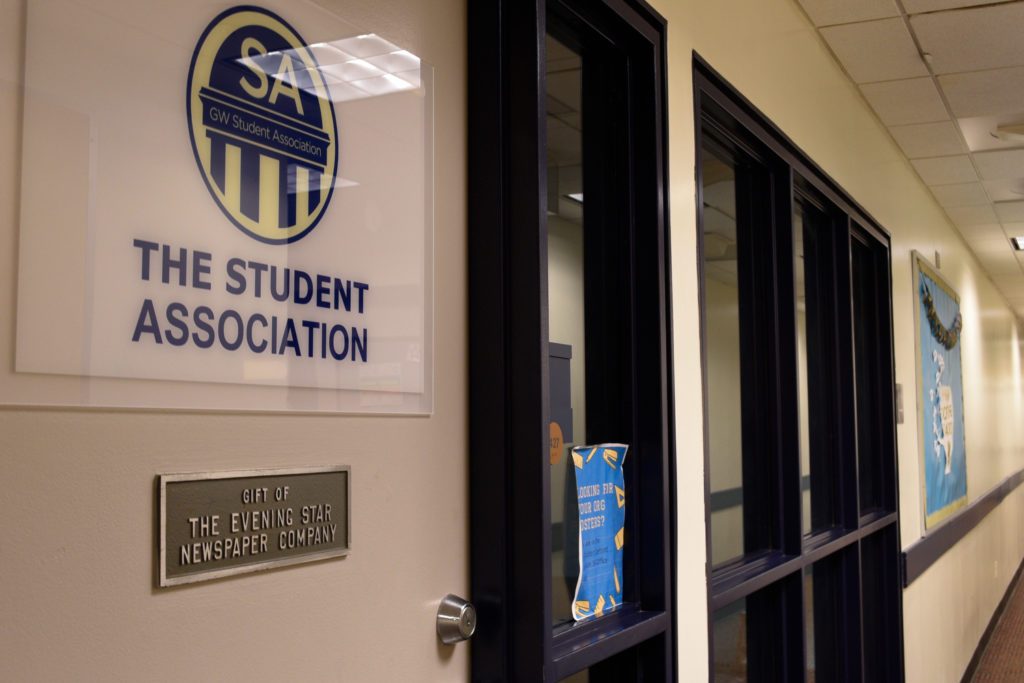 The Student Associations organization space, in March 2021.