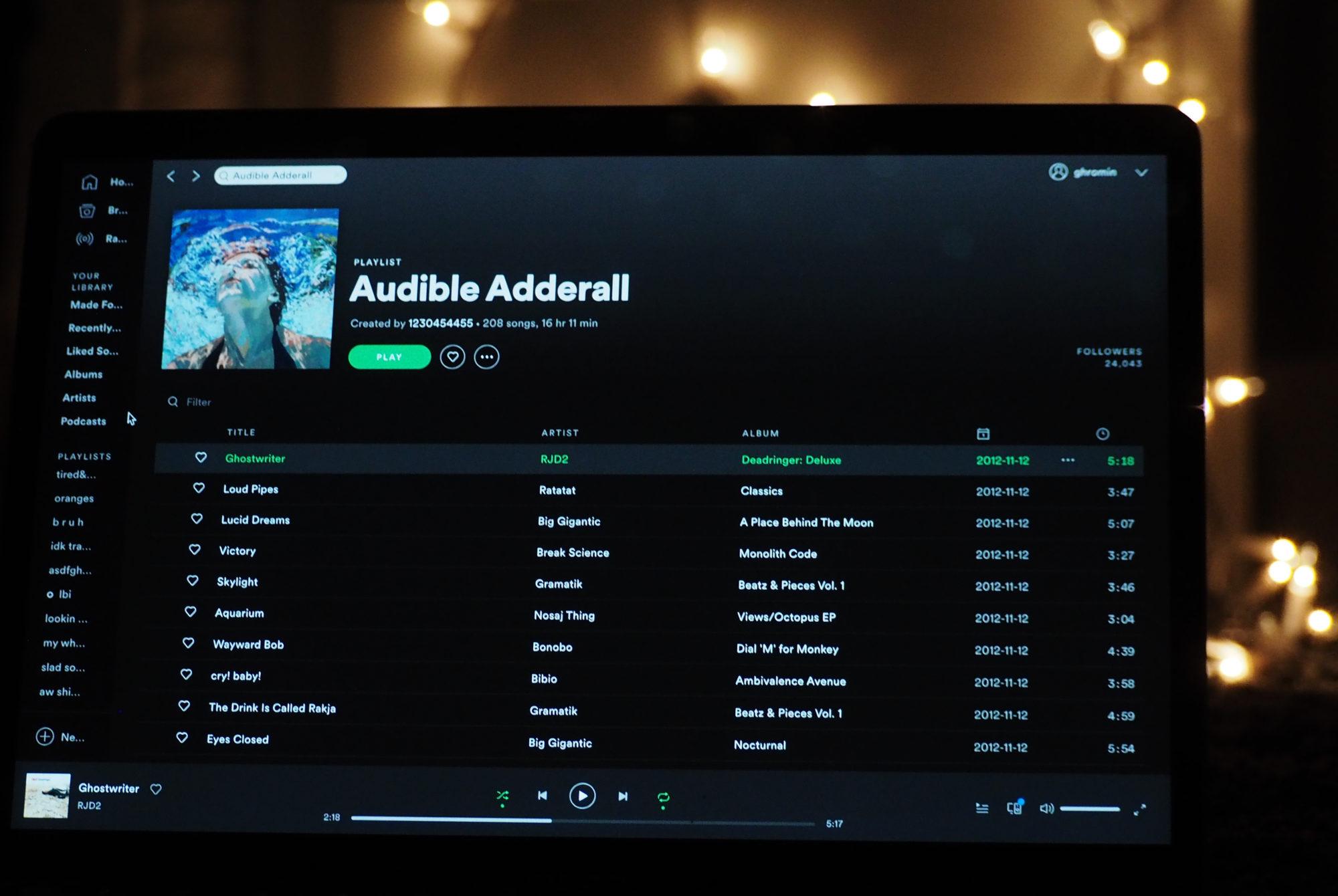 Best Spotify study playlist: ‘Audible Adderall’ – The GW Hatchet