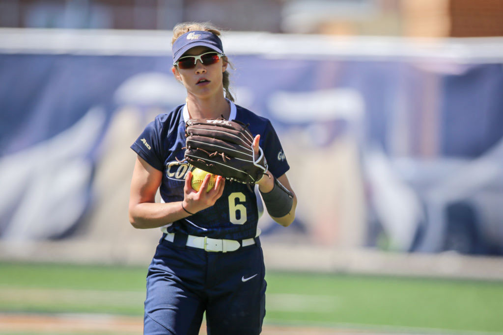 During her final season on the softball team, Sidney Bloomfield notched career highs in batting average and slugging percentage.