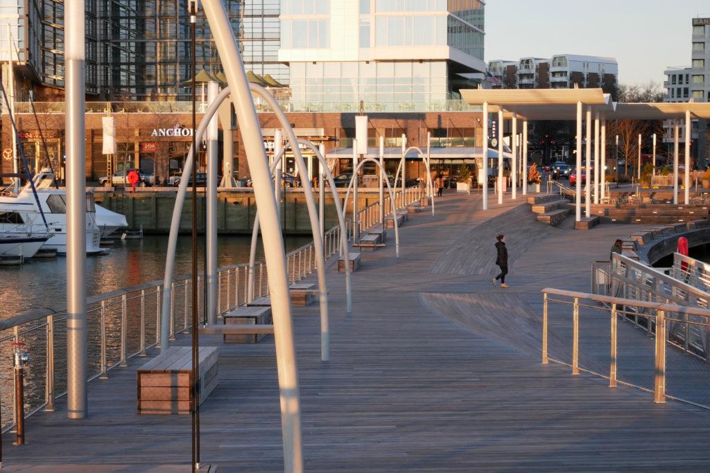 In preparation for the week ahead, check out waterfront views coupled with yoga at District Pier at the Wharf.