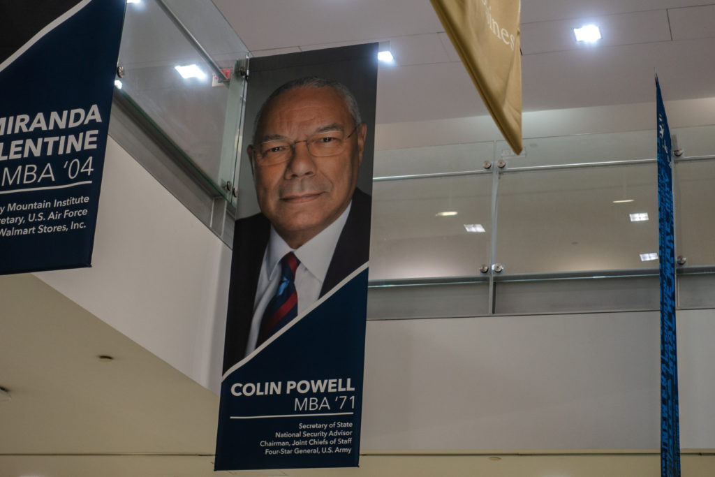 Powell, who received an honorary doctorate in 1990 after earning an MBA from the School of Business in 1971, was recognized as one of the University’s Monumental Alumni during this year’s bicentennial celebration.   
