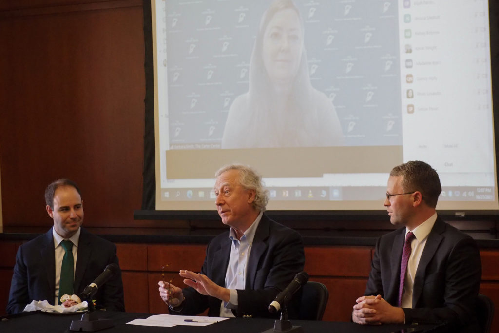 GW Laws National Security Law Association hosted the event with more than 30 attendees, and Eric Snyderman, a third-year law student, moderated the panel.