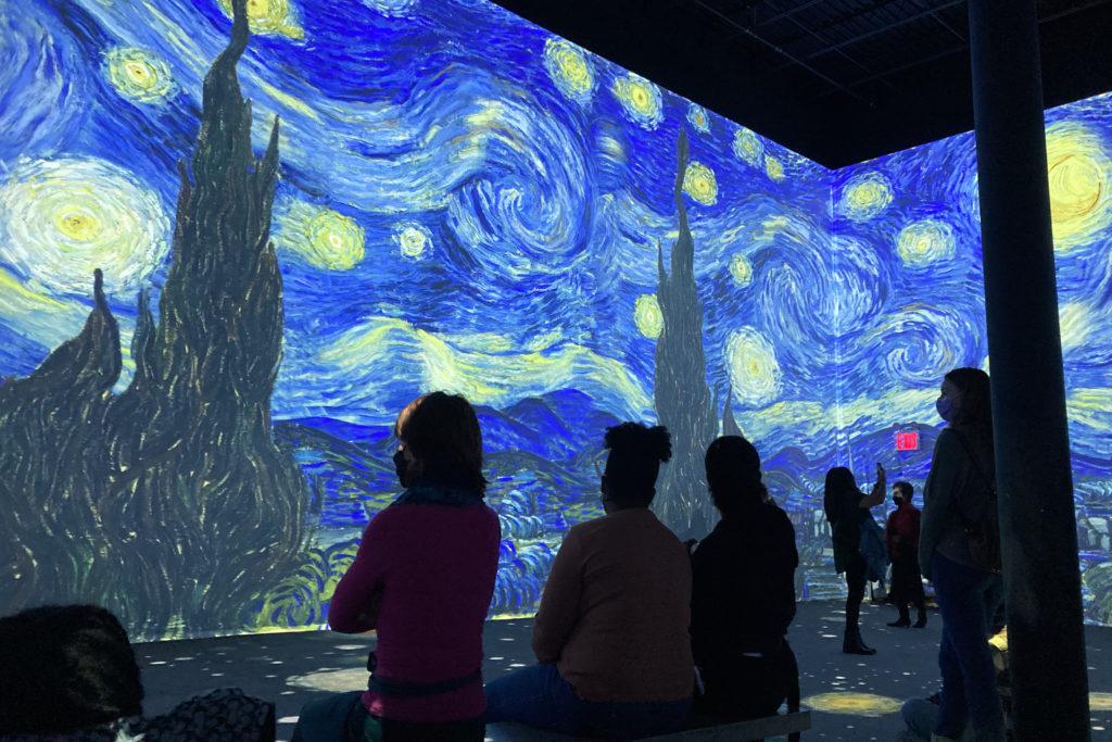 Van Gogh: The Immersive Experience, a traveling show featuring light and sound projections, is being held in D.C. at the Rhode Island Center through January.