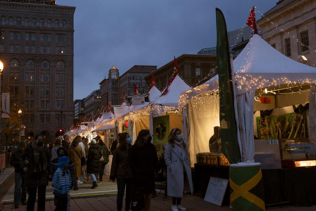 Downtown Holiday Market, an outdoor shopping celebration featuring more than 60 vendors selling art, crafts, clothes, jewelry and more, opened this past weekend and will stay open daily from noon to 8 p.m. until Dec. 23.