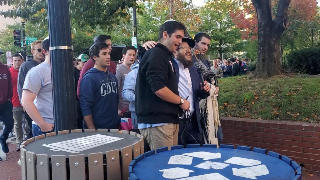 Students+and+administrators+responded+to+the+recent+desecration+of+a+Torah+scroll+in+the+TKE+house+by+holding+a+Torah+procession+and+reading+on+campus.+%0D%0A