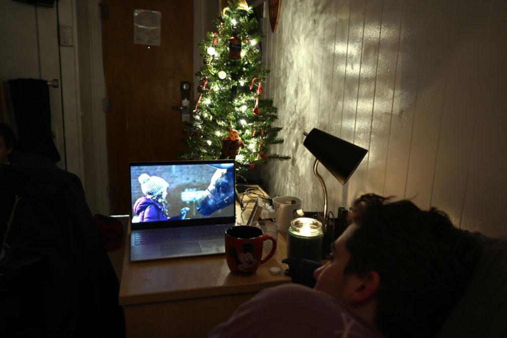 Binge watch holiday movies as a reward for finishing up your final exams.