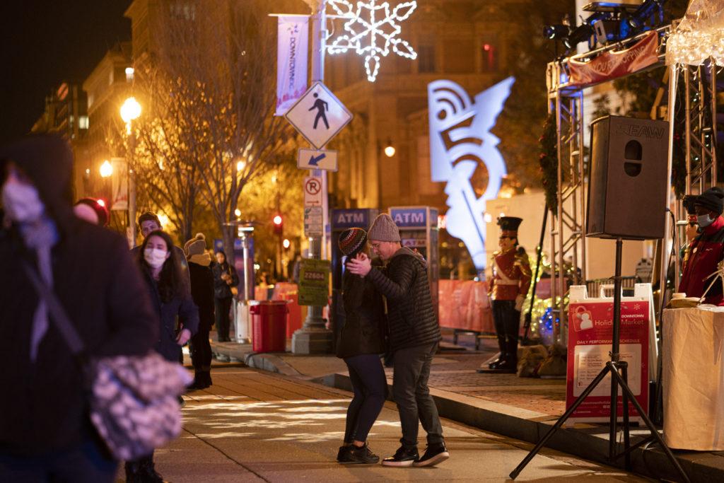 Browse fine art, clothes, crafts, jewelry and specialty goods from more than 70 vendors at the Downtown Holiday Market.