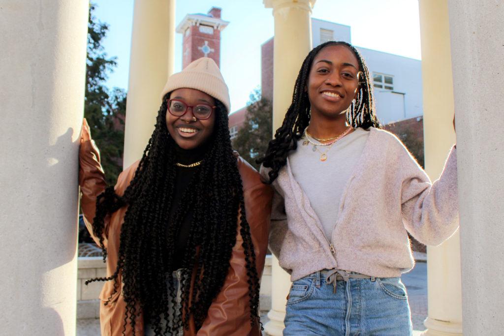 Juniors Funcia Jean-Louis (left) and Kiera Sona (right) are co-chairing this year’s Black Heritage Celebration, which runs through the end of February. 