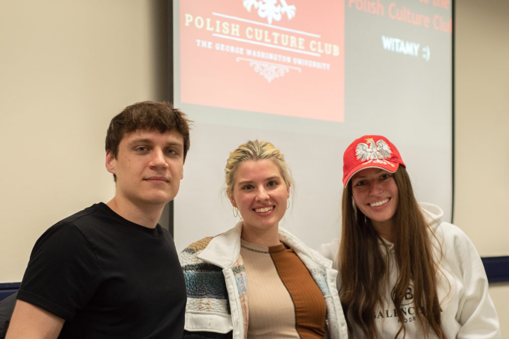 The club’s general body meeting on Tuesday included a Kahoot game, pierogi and Polish cookies called Delicje. 