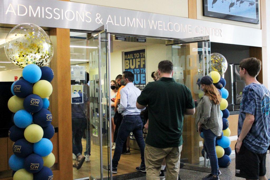 Officials said more than 2,100 students registered for Inside GW programming this year, compared to the 2,000 students who attended virtual admitted students programming in 2021.