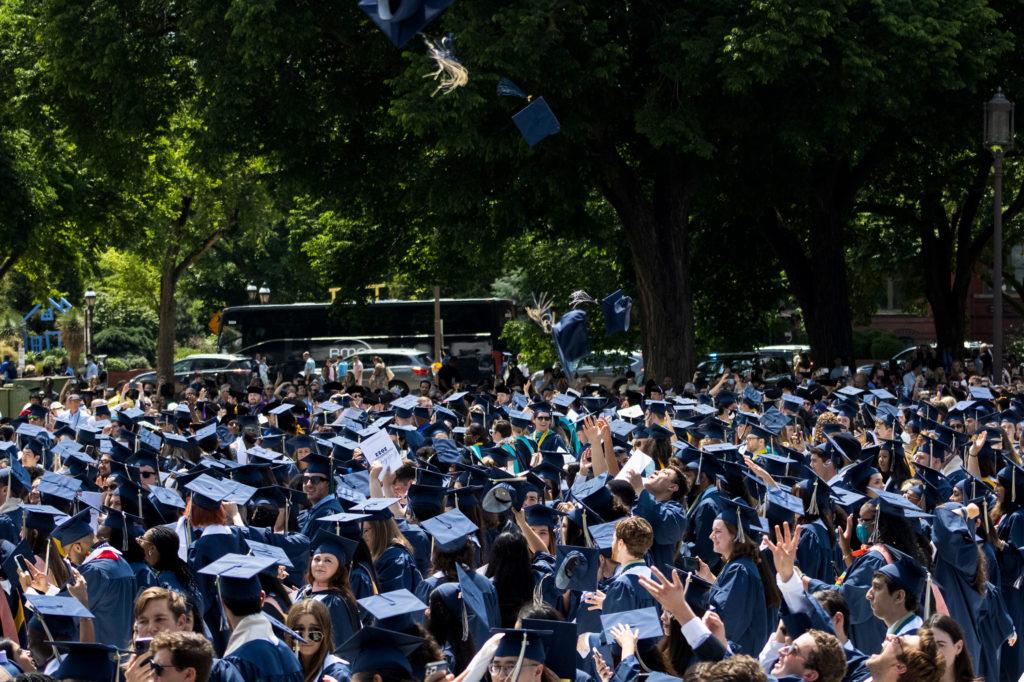 About 6,200 graduates whose college experiences were marred by the COVID-19 pandemic celebrated on National Mall Sunday.