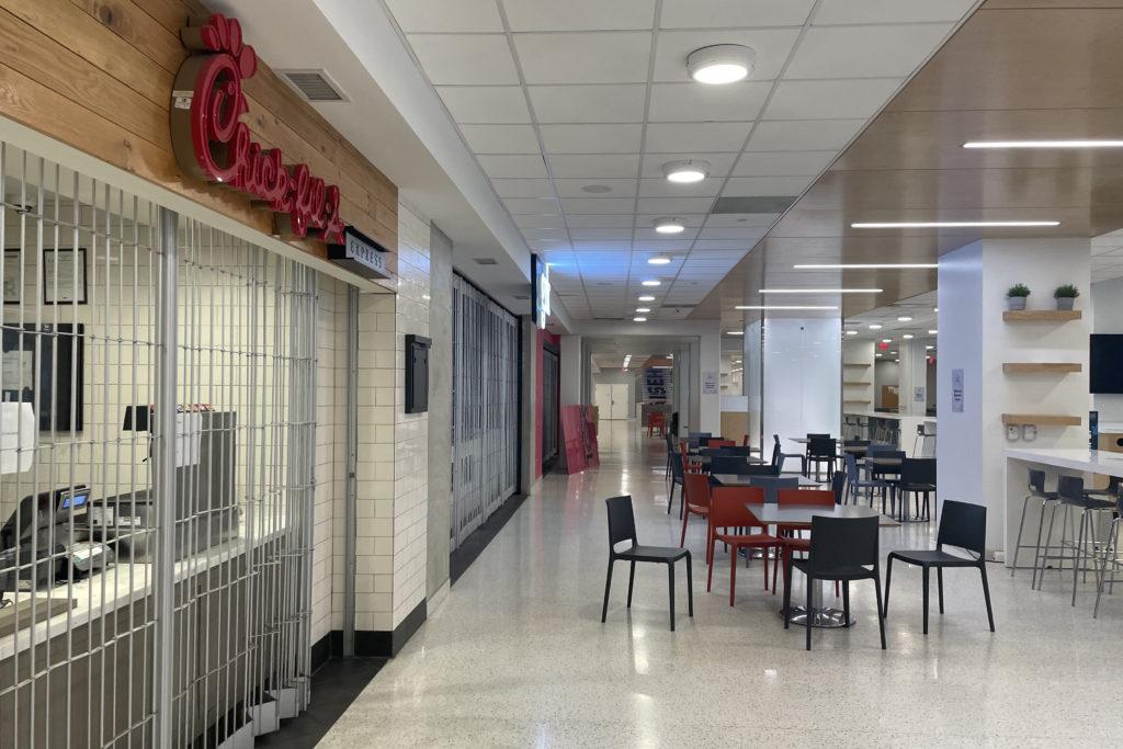 The District House basement will no longer hold an all-you-can-eat dining hall.
