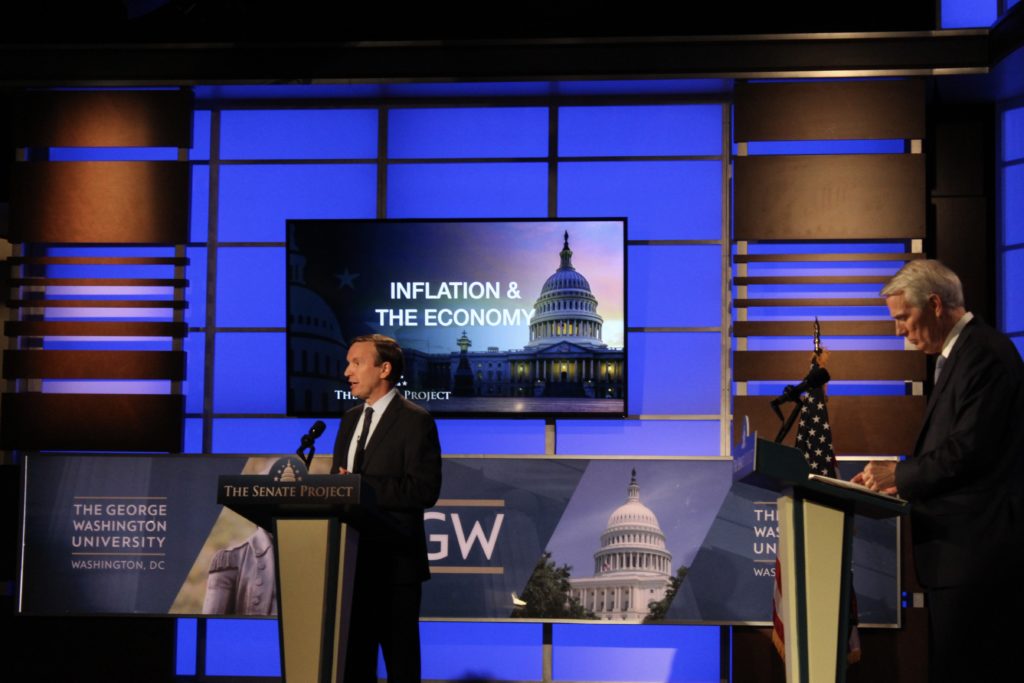 Sen. Chris Murphy, D-Conn., and Sen. Rob Portman, R-Oh., called for gun control, mental health support and increased border security at Monday's debate.
