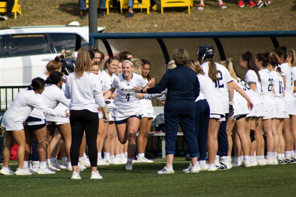 GW Athletics Director Tanya Vogel tapped Colleen McCaffrey to head the lacrosse program in July, and she looks to carry her success from Bryants coaching staff to the turf of the Mount Vernon Campus field.