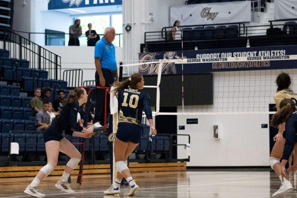 The Colonials gained their footing during the second match where they were able to win three out of the four sets played against the Rider team, increasing their offensive play to outshoot their opponent.