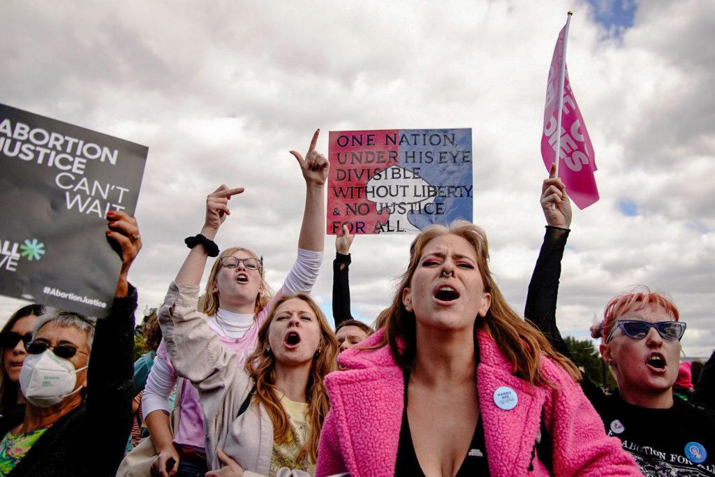 Protesters said electing pro-choice representatives in the midterm elections was their primary inspiration for marching.