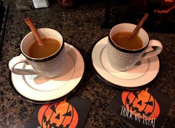 Mulled apple cider is a timeless staple when it comes to fall drinks, leaving a seasoned, delectable incense in your kitchen.