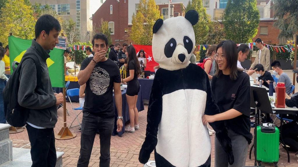 The International Students Association and the International Services Office relaunched their annual “World Tour” event last Friday. GW cultural organizations showcased traditional food and performances in Kogan Plaza. 
