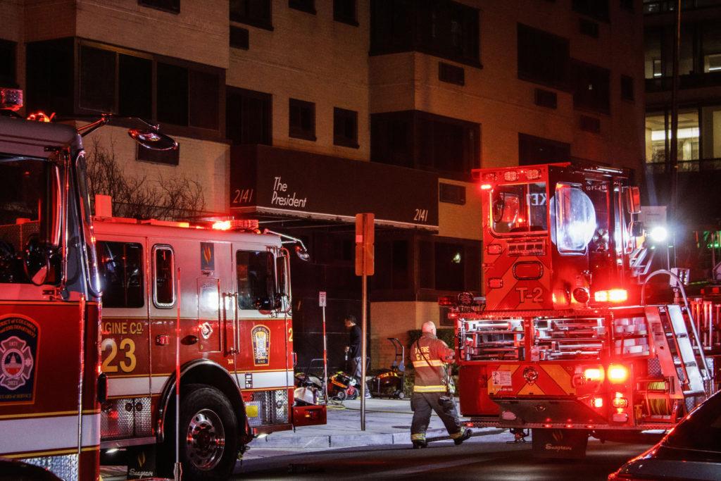 Firefighters discovered a small “structural” fire on the sixth floor of the complex upon responding, according to a spokesperson.