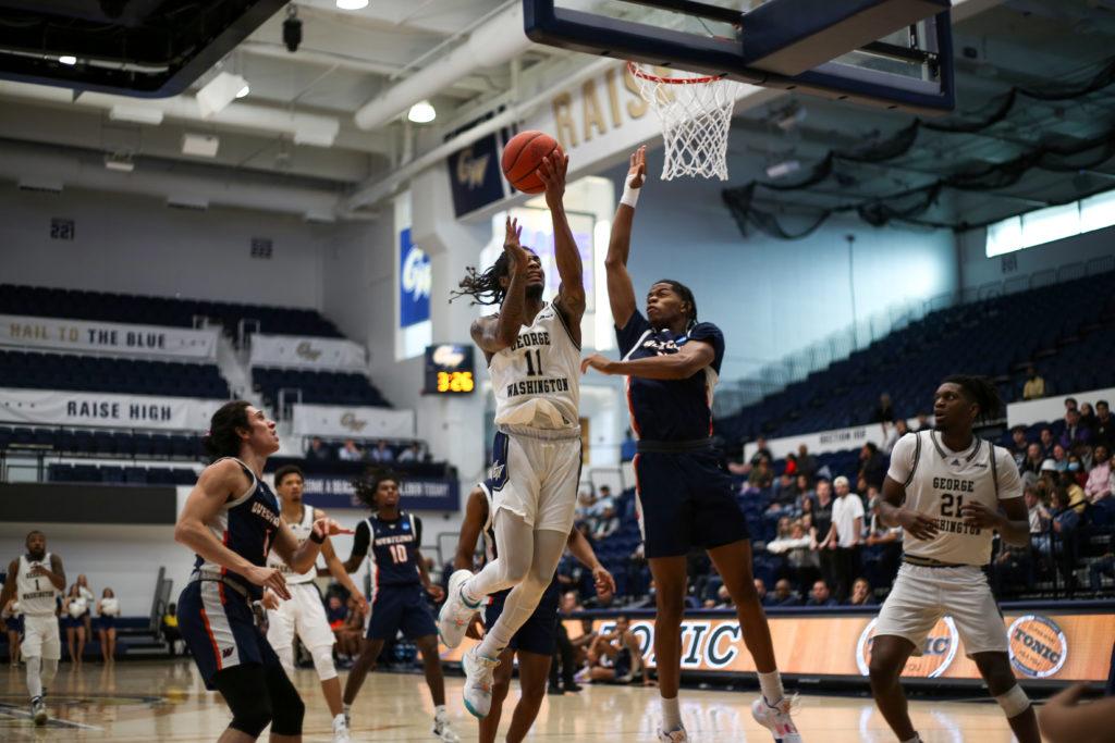 The Colonials leaned heavily on senior guard James Bishop to lead the offense and distribute the ball all year, and he delivered, leading the A-10 in scoring at 21.6 points per game.