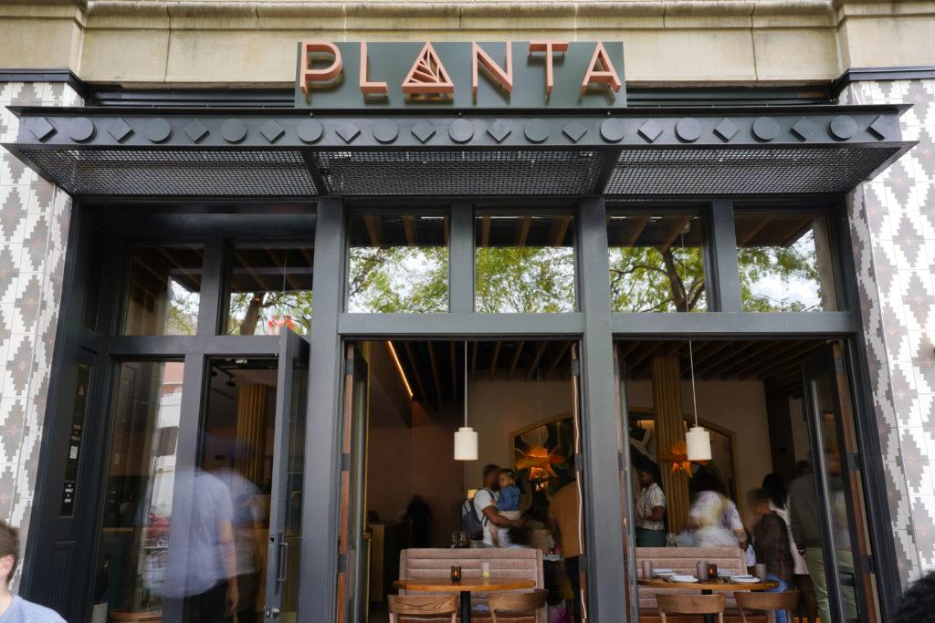Steven Salm said while PLANTA – whose Bethesda, Maryland location is pictured above – is entirely plant-based, anyone can enjoy the restaurants offerings. 