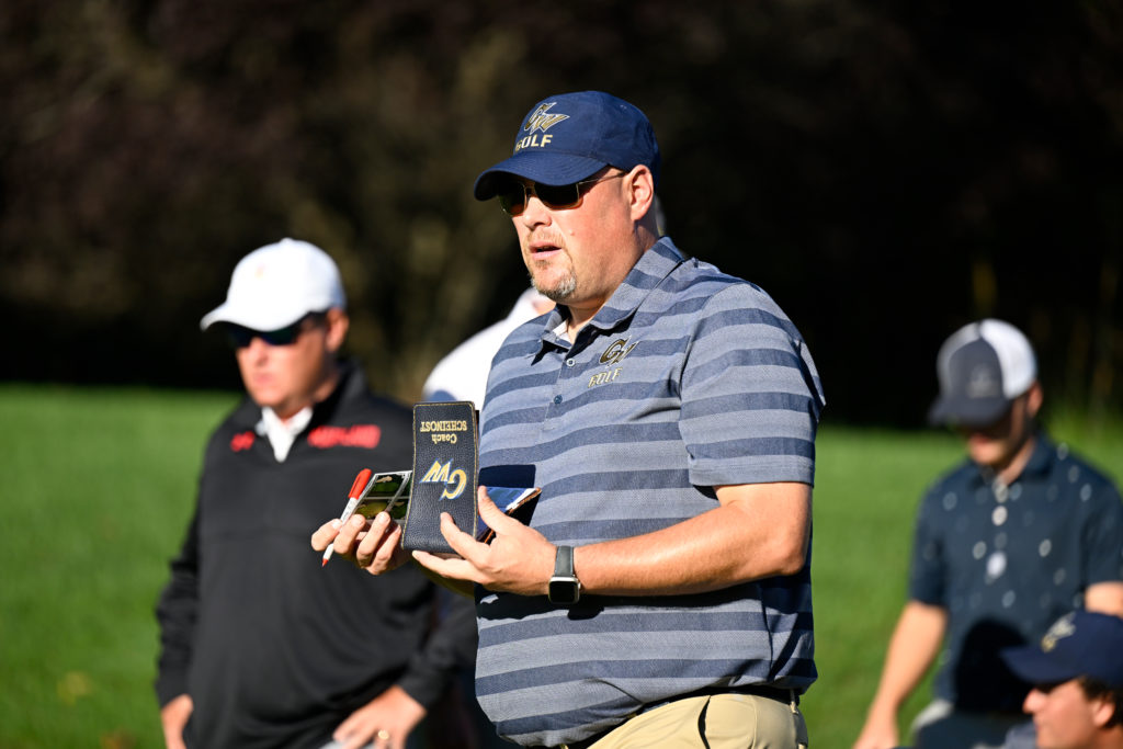 Head Coach Chuck Scheinost relies on personality tests to understand how to blend players personalities and ensure they think of collegiate golf as a group sport, not an individual one.