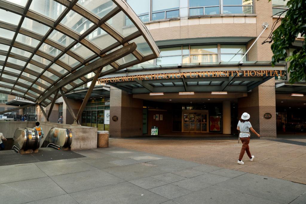 A D.C. Nurses Association staff attorney said union organizers have promoted unionizing through chalk art on the pavement outside the hospital and flyers posted near the Foggy Bottom Metro station.