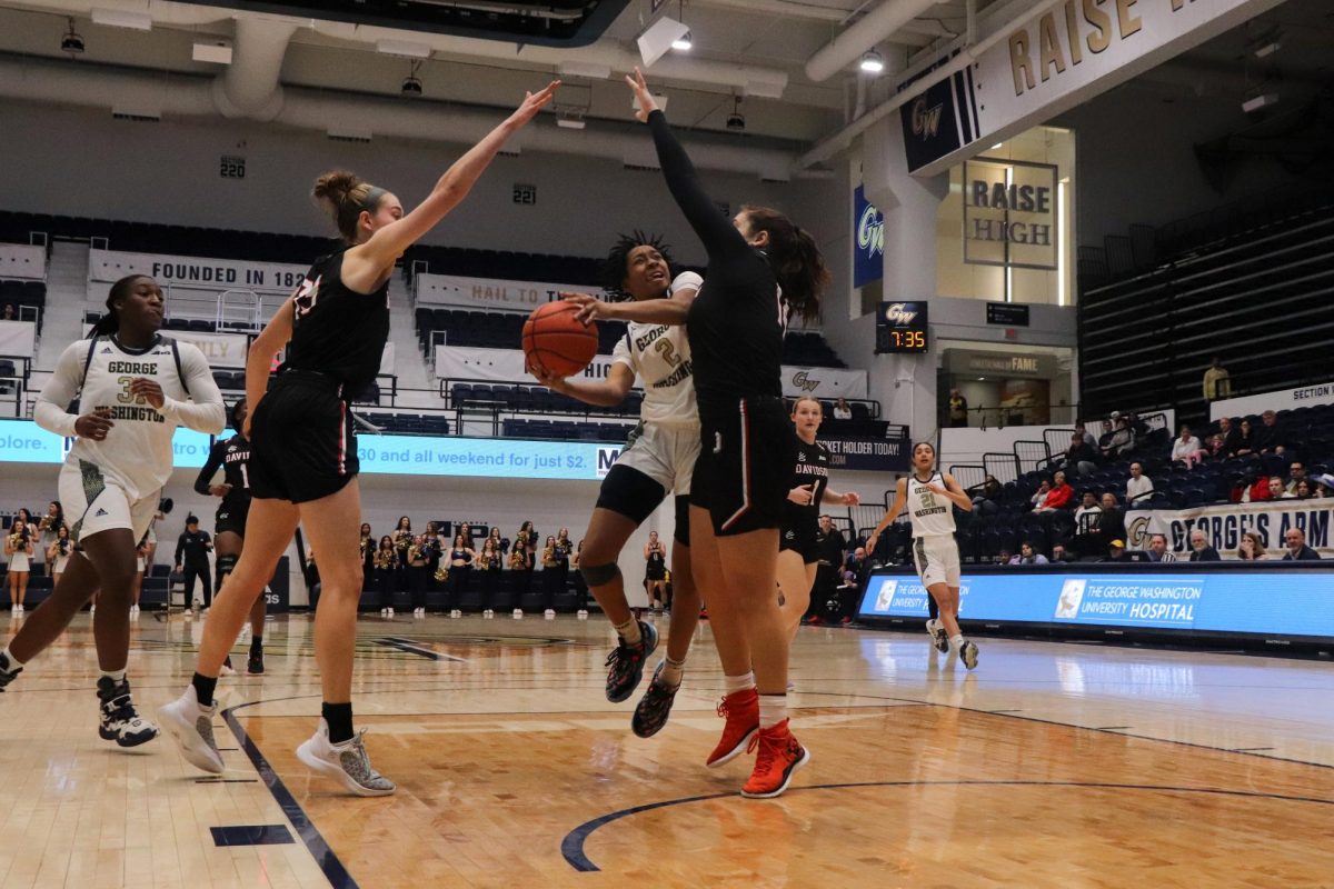 Womens basketball plays Davidson in a file photo.
