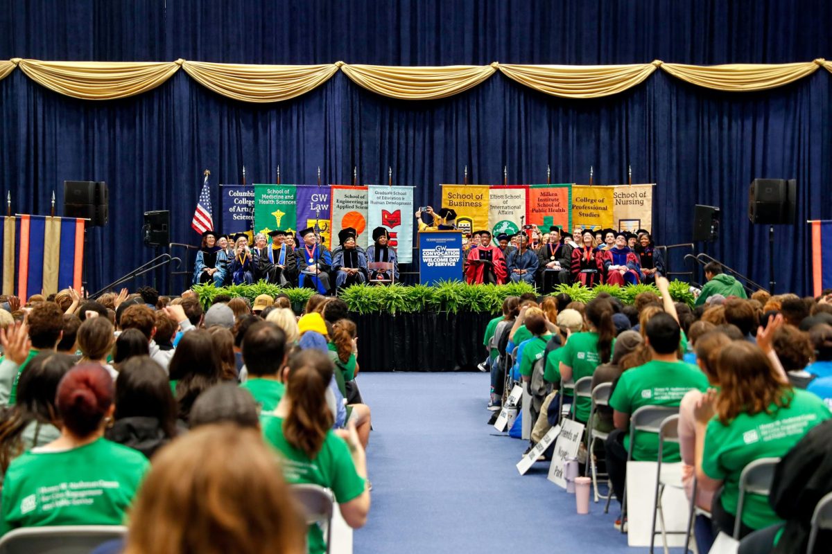About 800 of the 2,500 first-year and new transfer students attended the annual ceremony. 