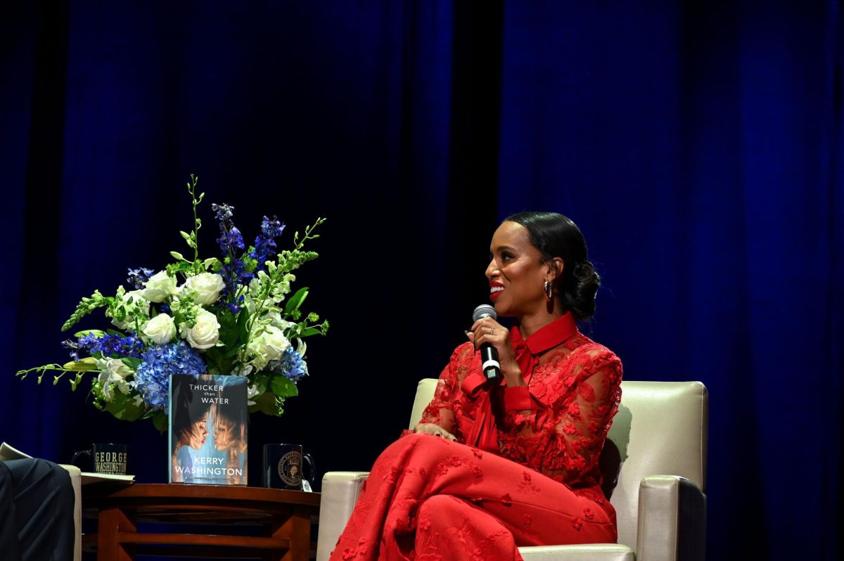 Scandal+star+and+GW+alum+Kerry+Washington+discussed+her+acting+career+and+time+at+GW+during+the+discussion+at+Lisner+Auditorium+on+Wednesday.