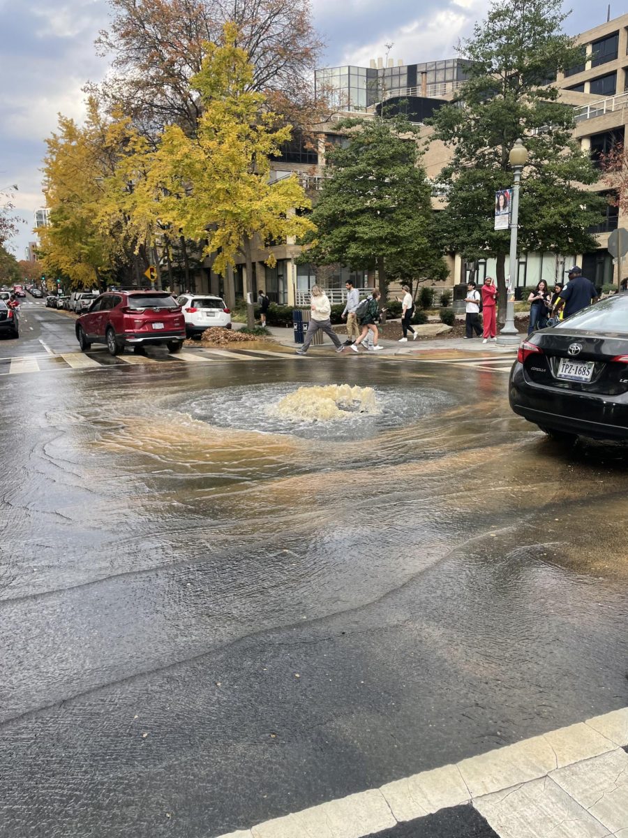 Officials close library due to water outage after leaky valve floods H Street intersection