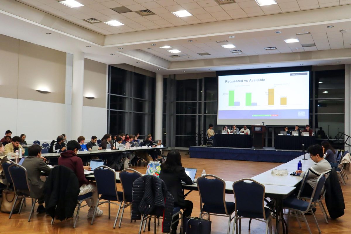 The Student Association Senate convened to approve allocations for student organizations Monday.