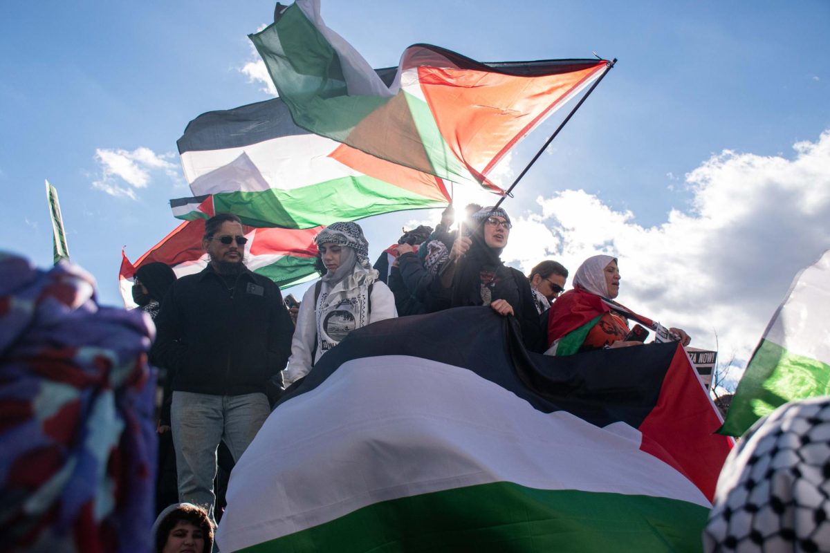 On Jan. 13 tens of thousands of demonstrators chanted in support of civilian lives in the Gaza Strip, criticizing U.S. policy in the region and the governments continued support of Israel.