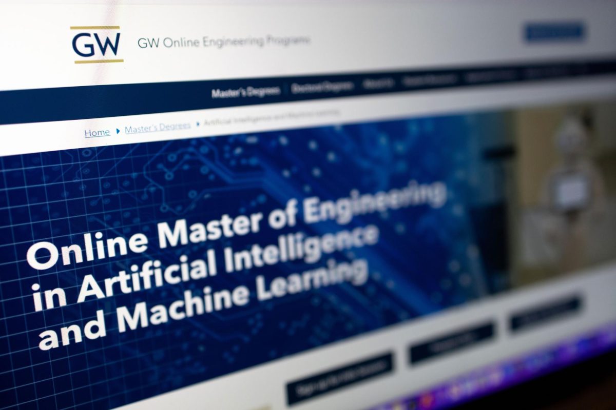 The Online Master of Engineering page on the University website.