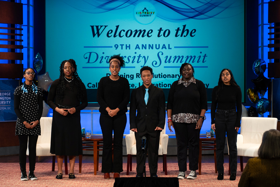 The Voice Gospel Choir kicked off the Diversity Summits keynote Tuesday.