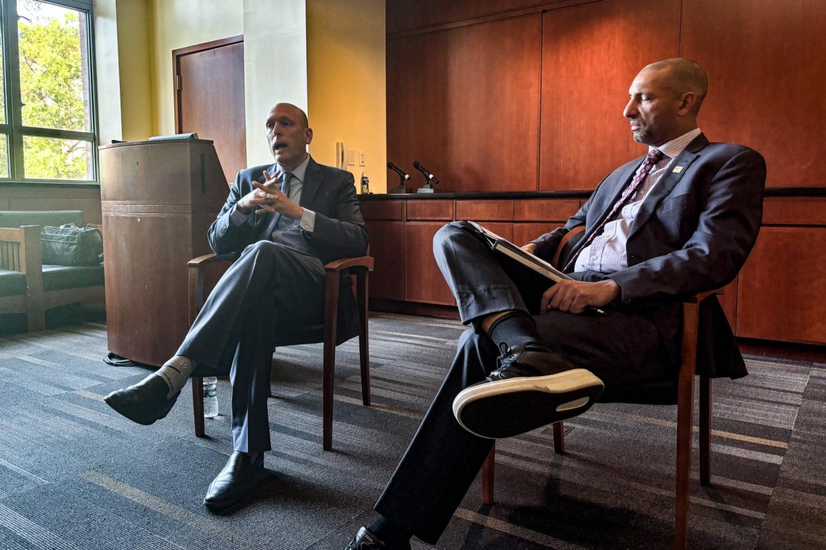 Joshua Douglas speaks about his new book inside the GW Law Student Conference Center.