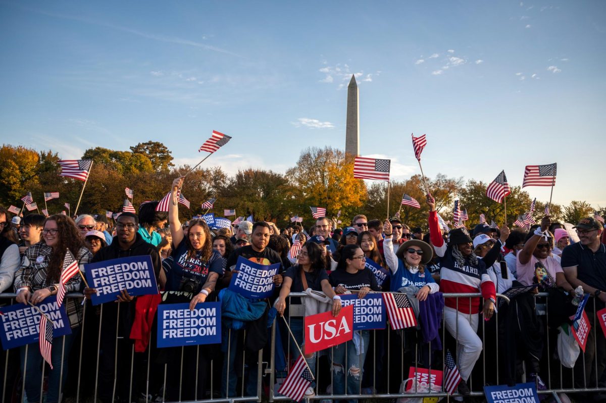 Vice President Kamala Harris held a rally at the Ellipse to give the “closing argument” of her presidential campaign to voters Tuesday.