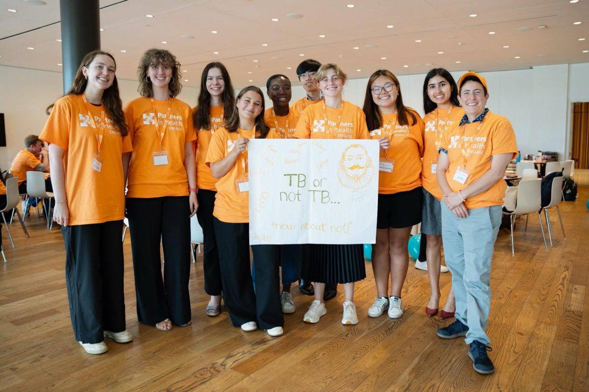 Members of GW Partners in Health pose for a photo.