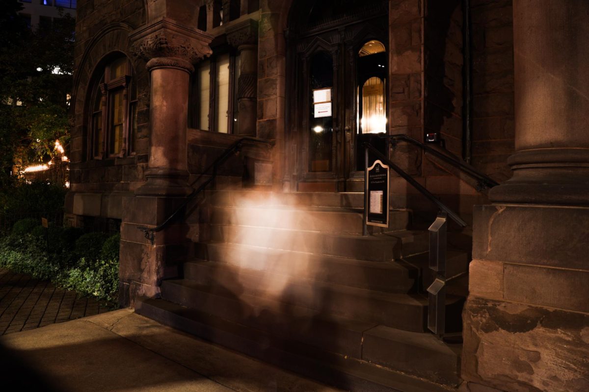 A supernatural presence lingers on the steps of the Heurich House Museum.