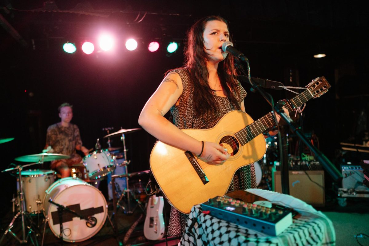 Eliza McLamb and her band play during the soundcheck at Black Cat DC.