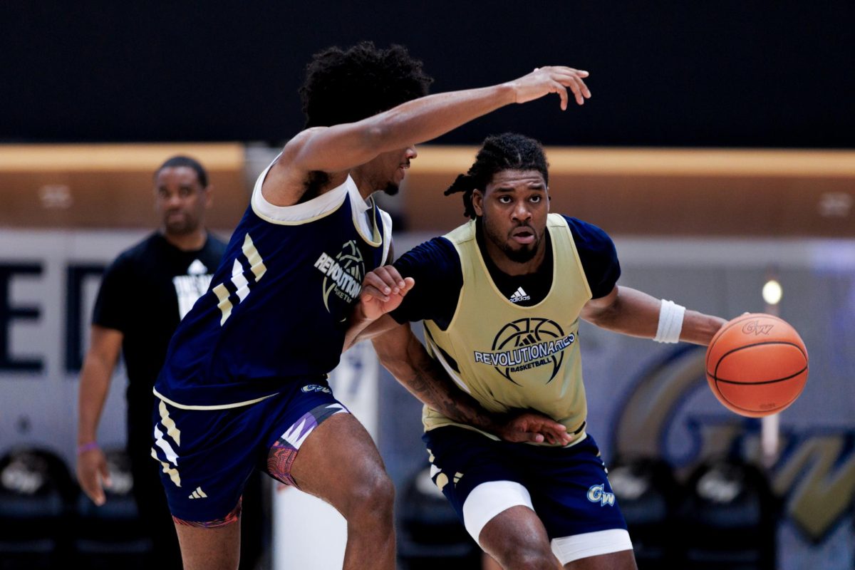 Graduate forward Gerald Drumgoole Jr. during an October practice.