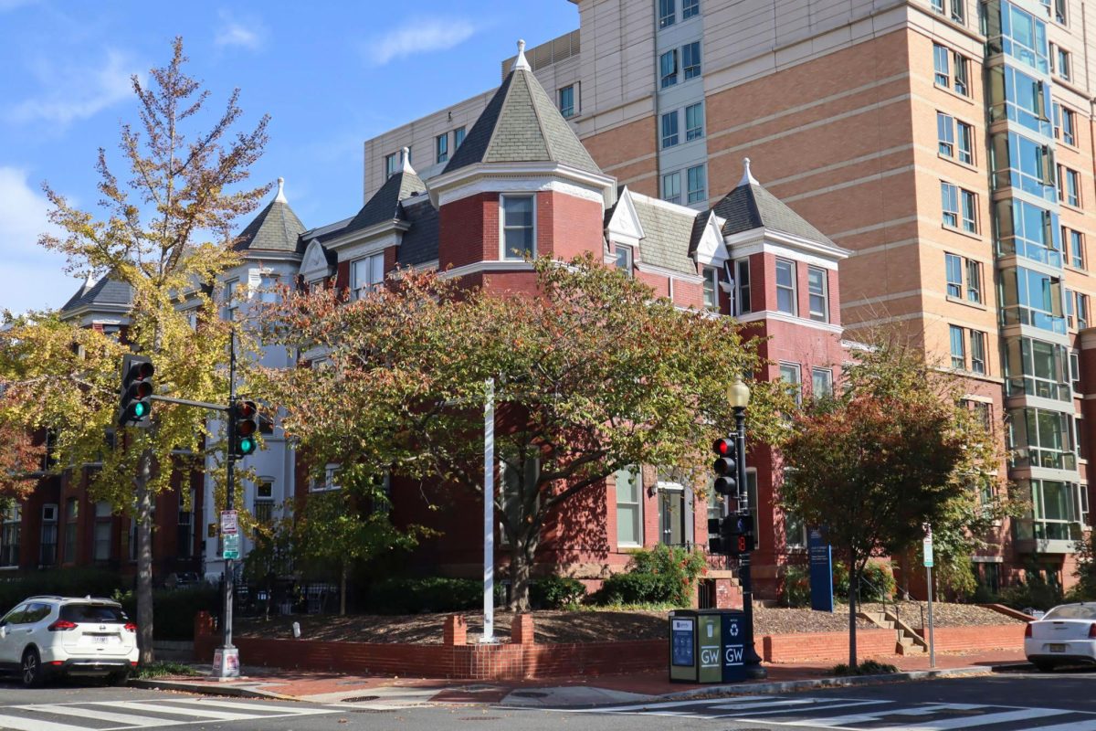 The Department of Religion, located at the corner of 22nd and F streets.