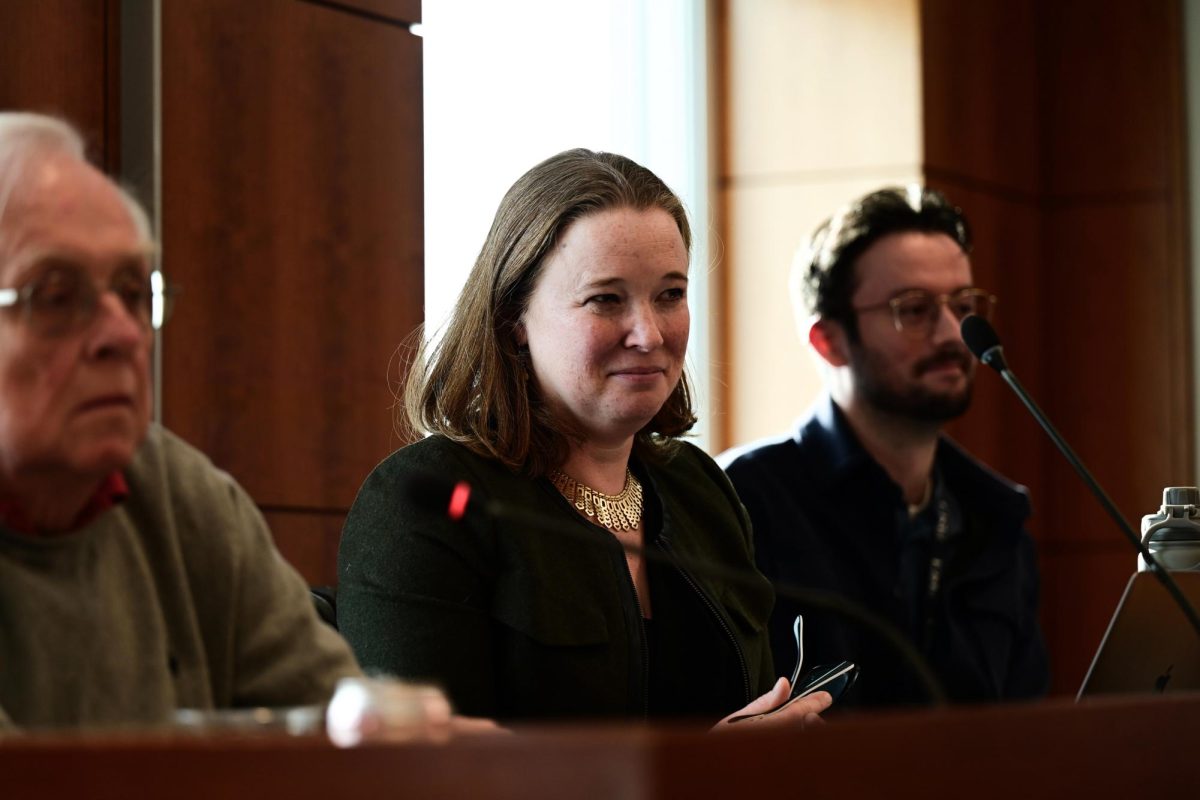 Office of Conflict Education & Student Accountability Director Christy Anthony at a Faculty Senate meeting Friday