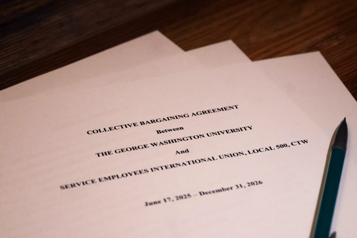 The 2025-26 Collective Bargaining Agreement between GW and the Service Employees International Union.