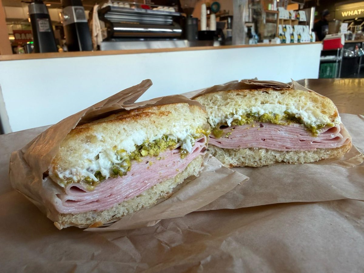 Mortazza sandwich from Fossette Focacceria.