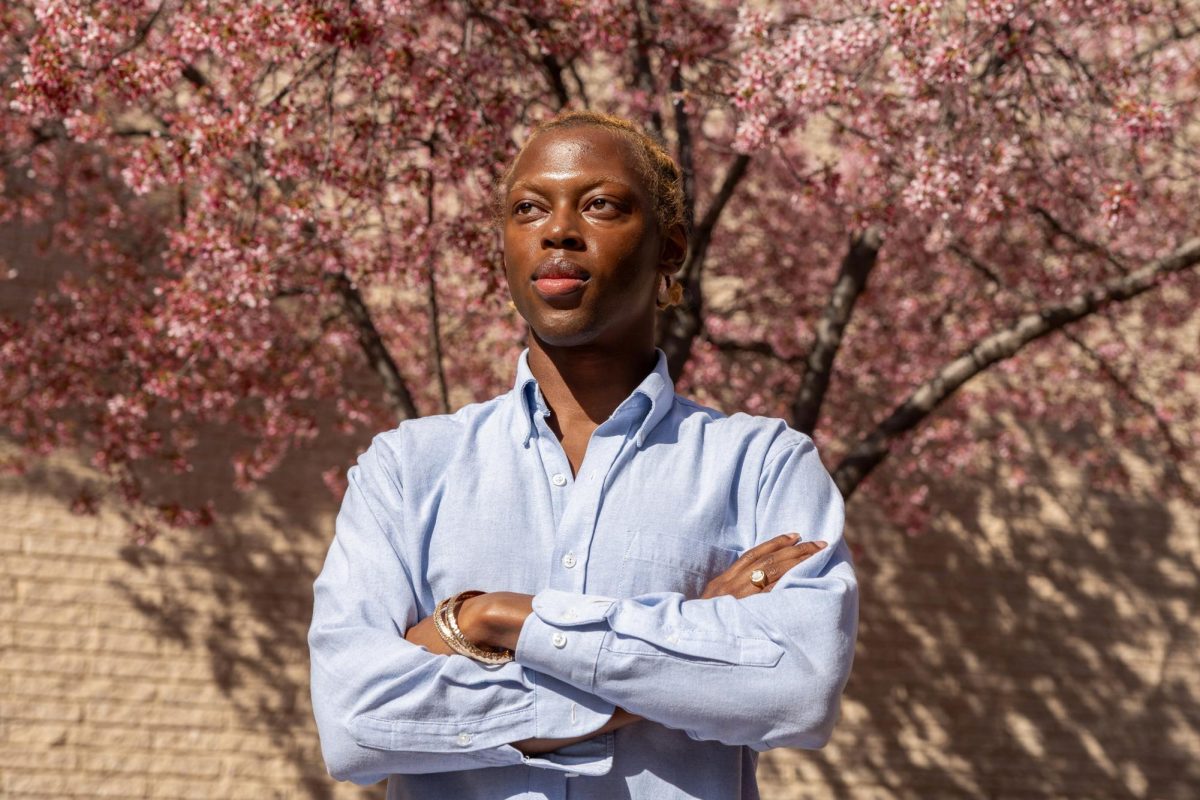 Student Government Association presidential candidate MJ Childs poses for a portrait.