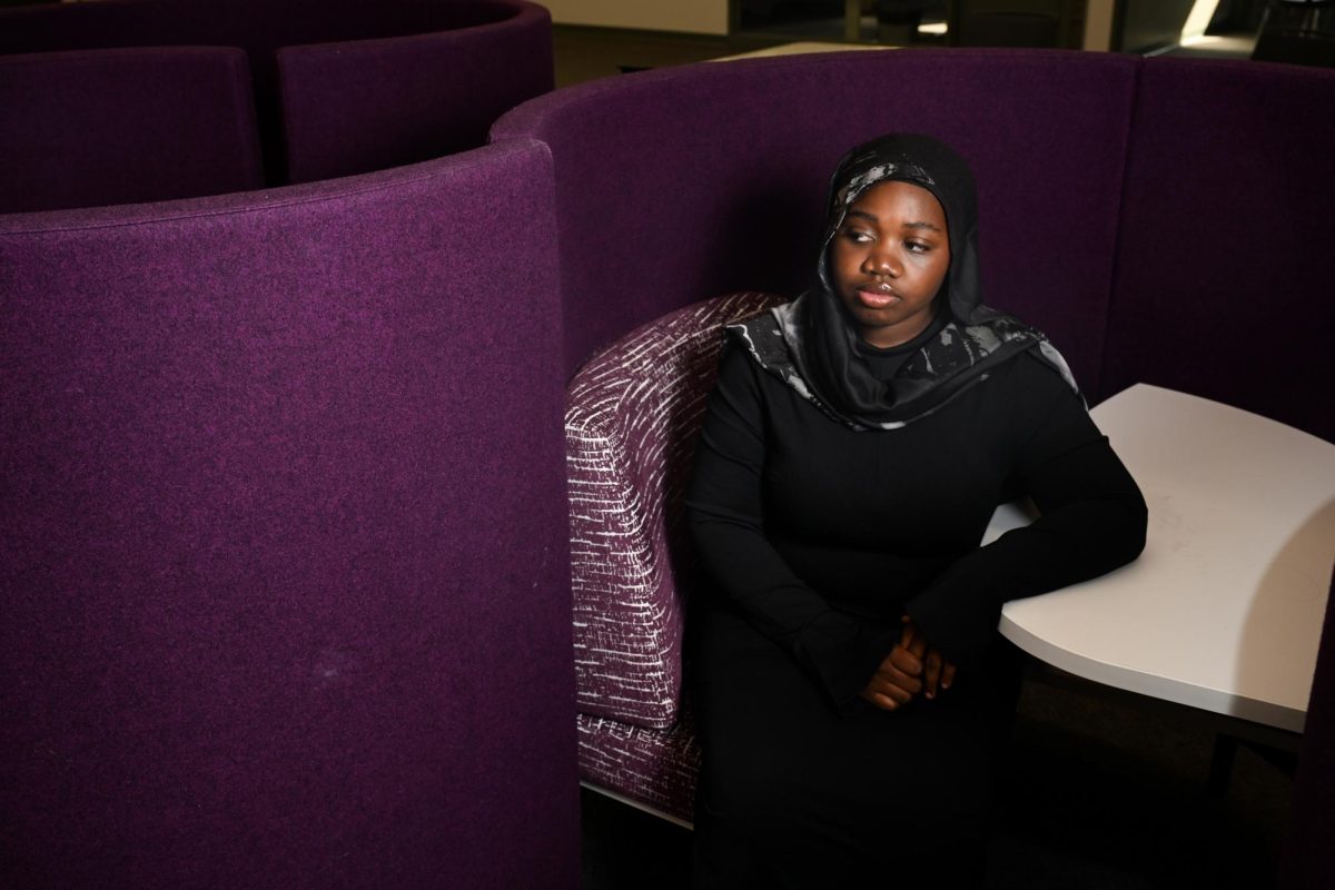 Student Government Association vice presidential candidate Aicha Sy.