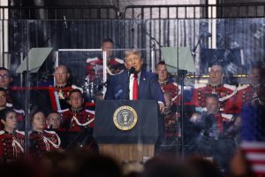 President Donald J. Trump speaks at the kick-off event for the Great American State Fair. 